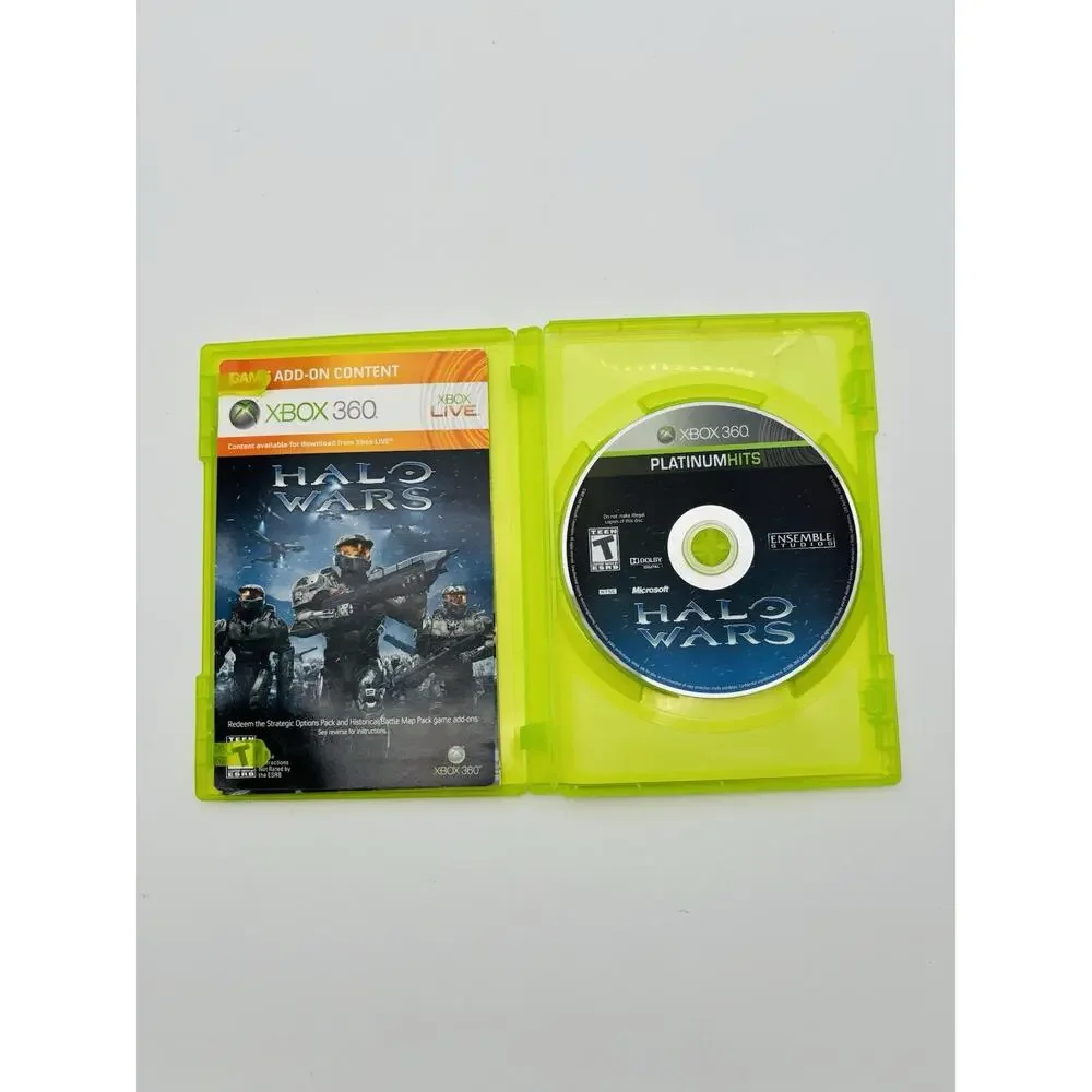 Halo Wars (Xbox 360) Platinum Hits CIB COMPLETE TESTED WORKS VG CONDITION